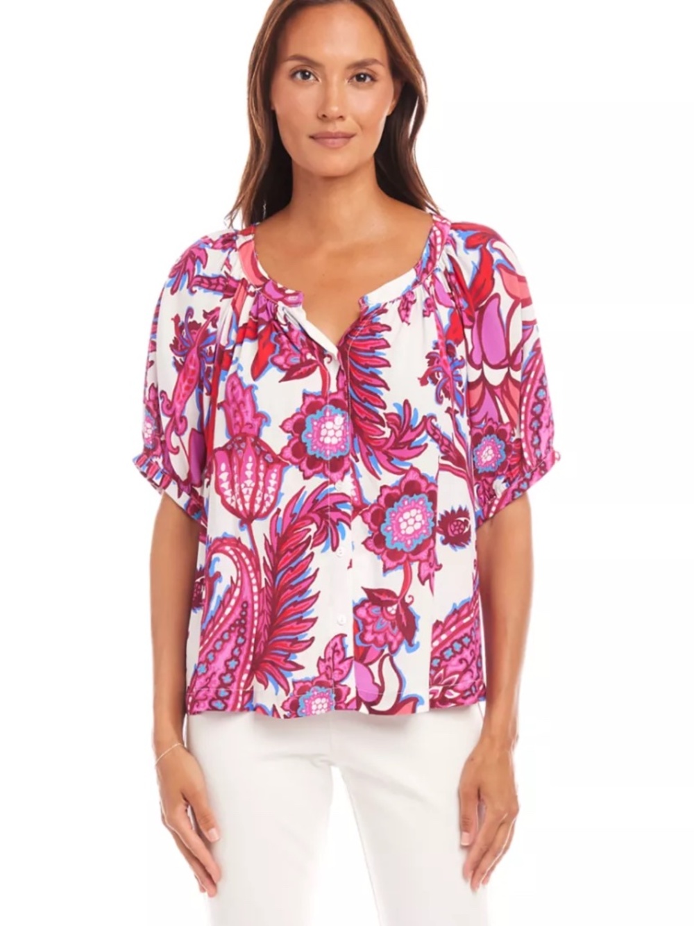 Karen Kane Peasant Top
